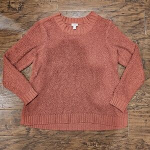 LOGO by Lori Goldstein Women's Sweater in Rust